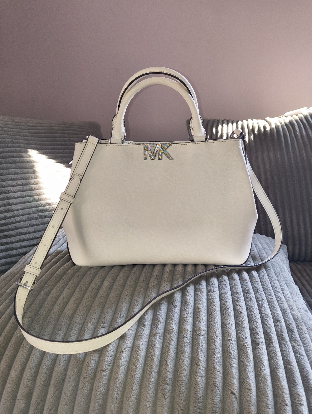 Michael Kors Florence Satchel - Cement White 🤍 Medium